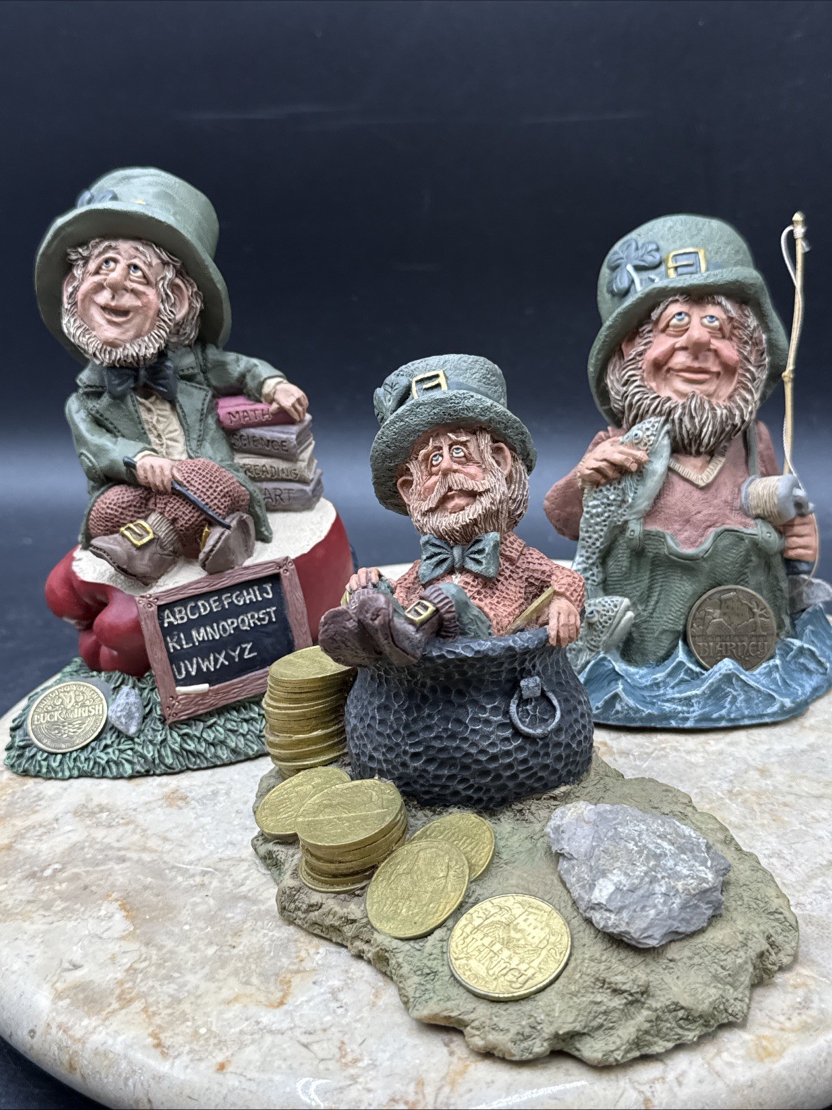 Declan\'s Finnians Irish Guardians of the Blarney Stone Authentic Rare Figure Set