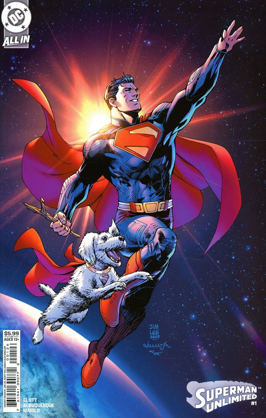 SUPERMAN UNLIMITED #1 (JIM LEE VARIANT)(2025) COMIC BOOK ~ DC