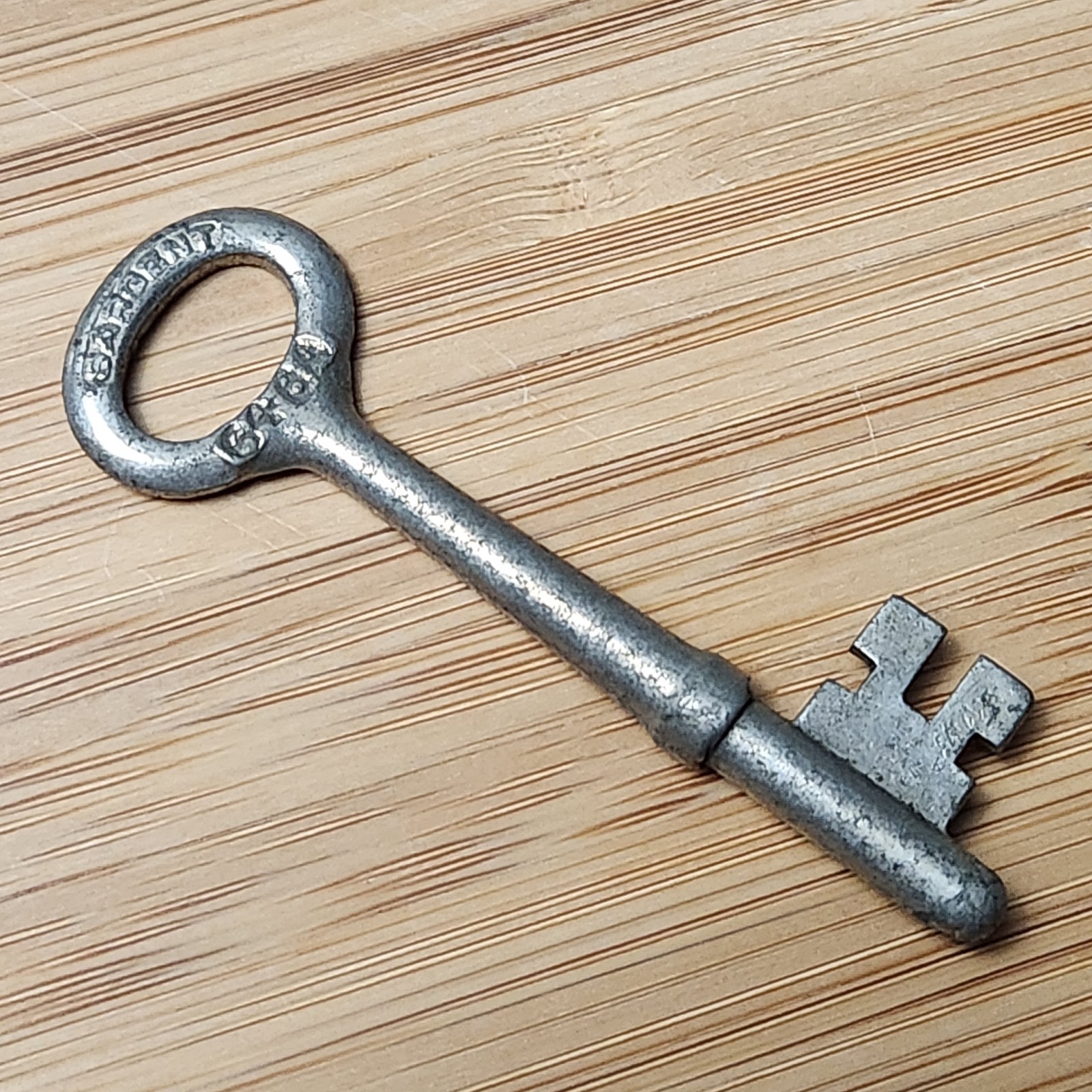 Vintage Antique Sargent 648A Steel Skeleton Key Mortise Door Lock Original 2.75\
