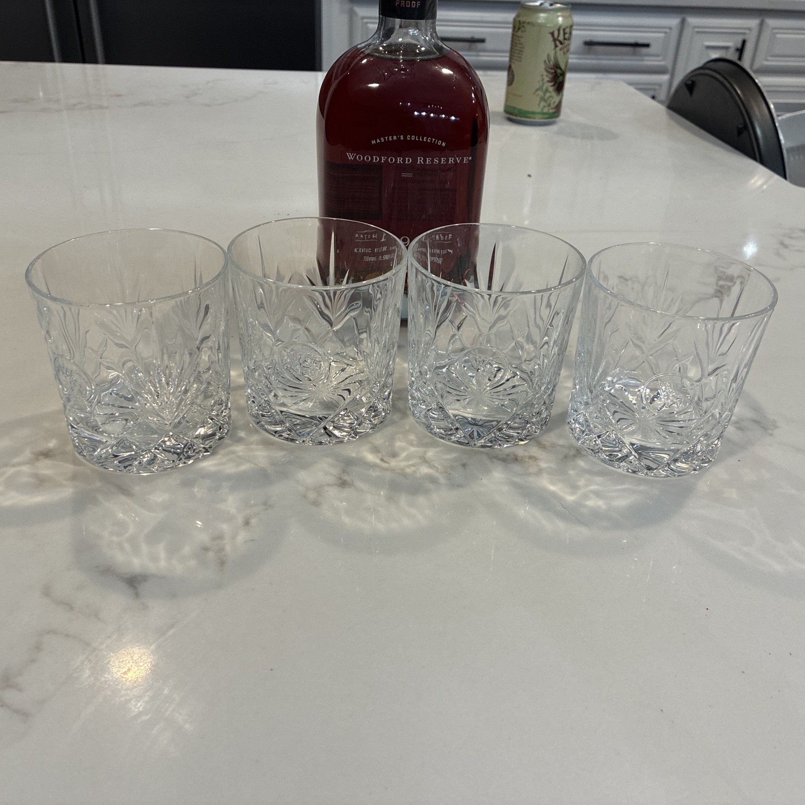 Woodford Reserve Glencairn Crystal Rocks Glasses Bourbon Whiskey Set of 4 Woodford Reserve Glencairn Crystal Rocks Glasses Bourbon Whiskey Set of 4