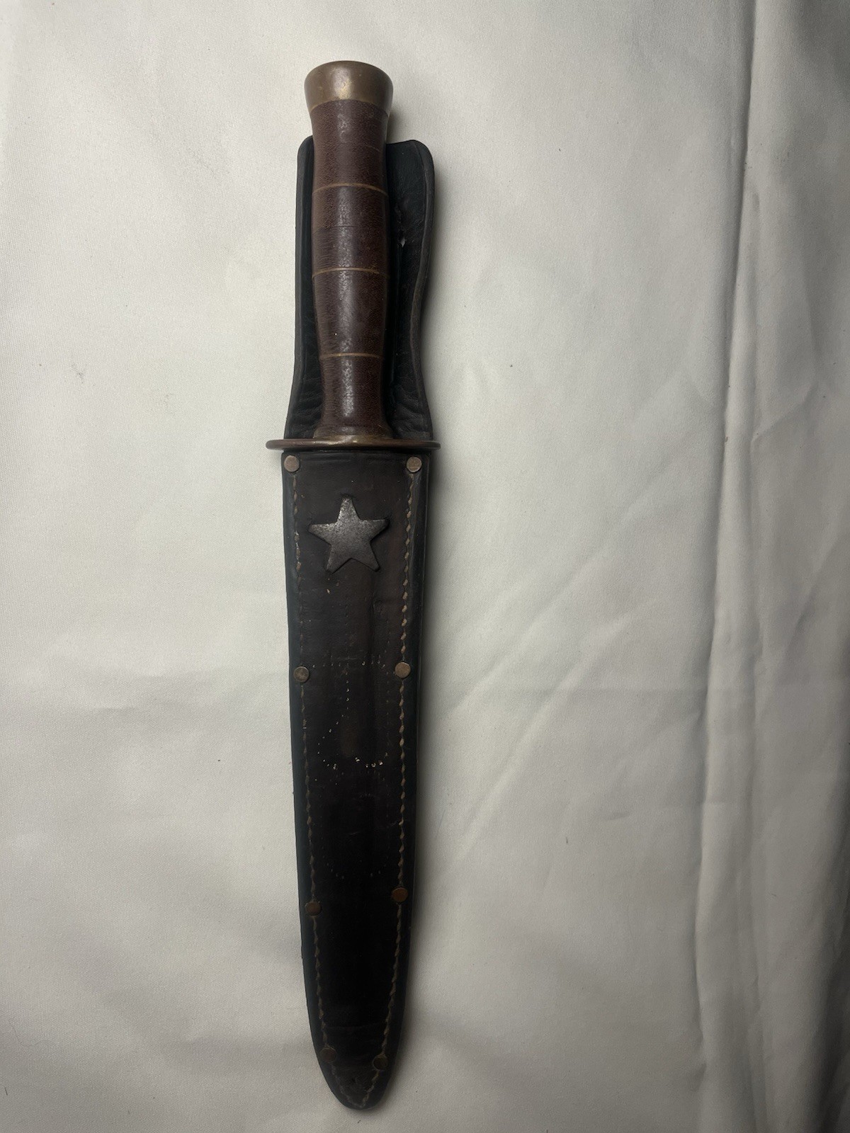 Vintage Southern Star Theater Knife Stacked V42 Stiletto Arkansas Toothpick WWII