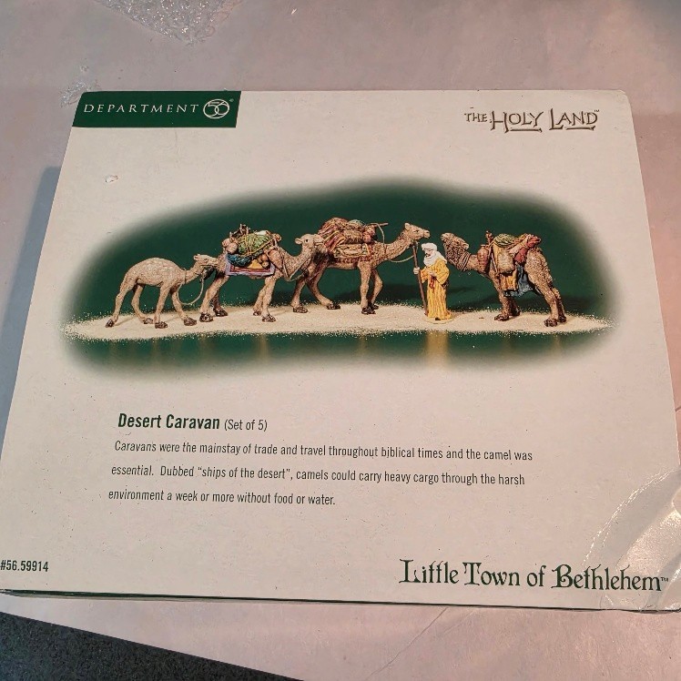 Dept 56 Little Town Of Bethlehem - DESERT CARAVAN Holy Land- #56.59914 - Box+MAP