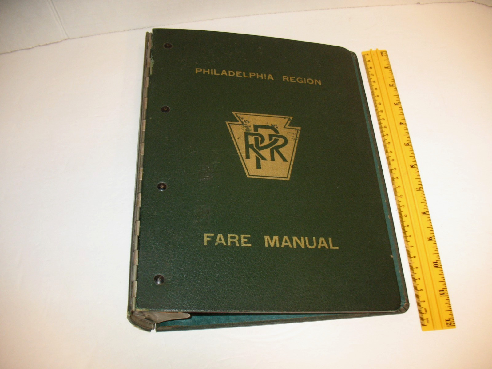 Vintage PRR Pennsylvania Railroad Philadelphia Region Fare Manuel Binder-empty