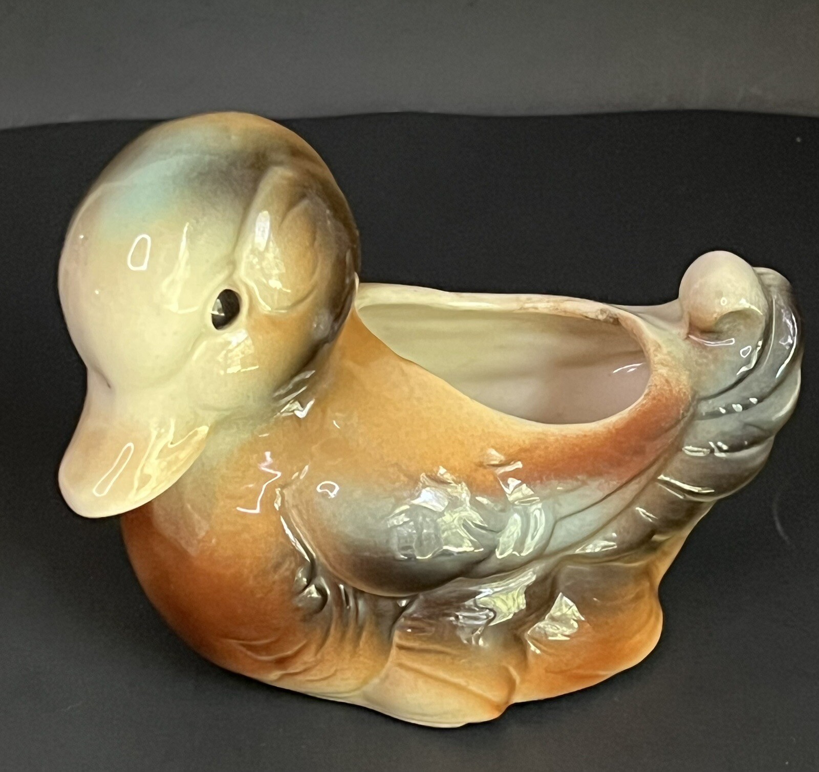 Royal Copley Planter Duck Pottery Mallard Female Duck Succulent Flower Planter