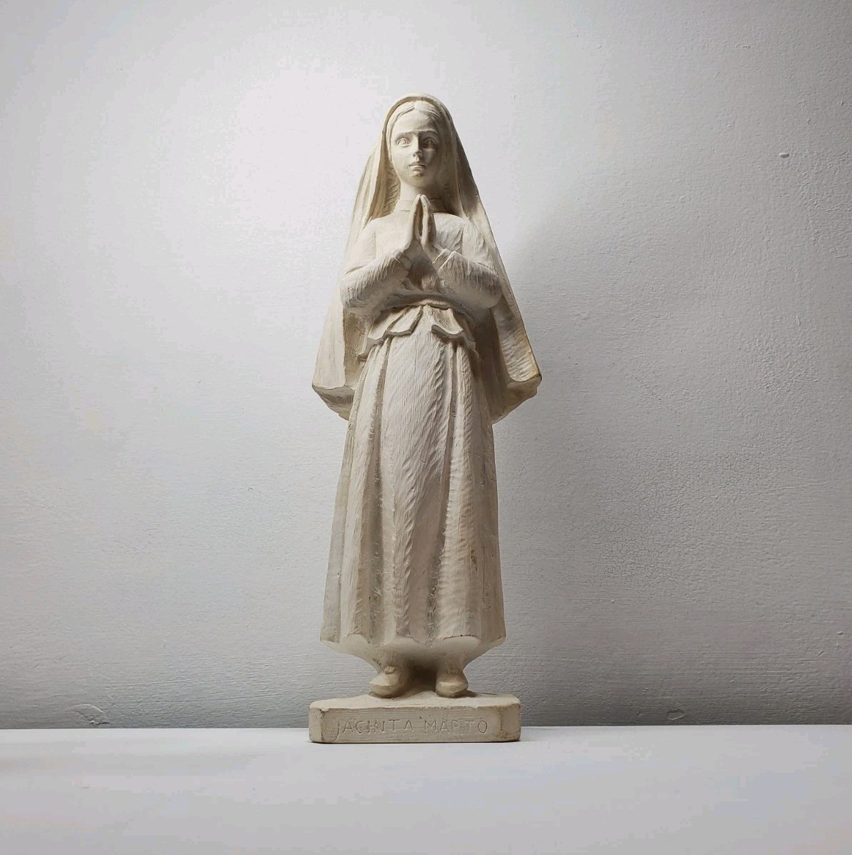 RARE ANTIQUE SAINT JACINTA MARTO VIRGIN MARY OUR LADY OF FATIMA STATUE BLESSED M