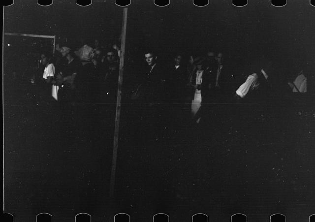Photo:Asheville North Carolina 1937 Musicians Crowd Night Scene FSA