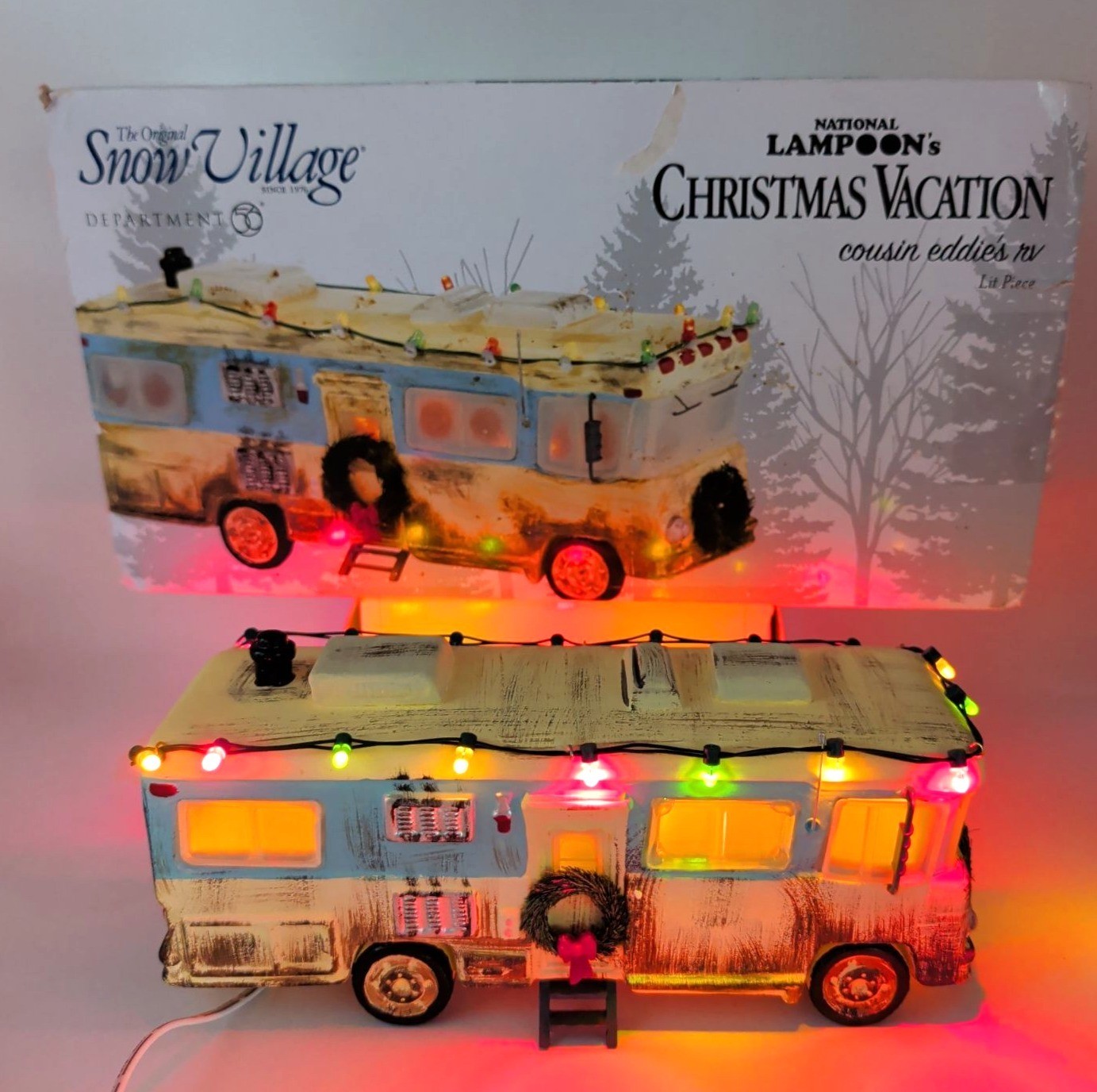 Dept 56 Snow Village National Lampoon's Christmas Vacation Cousin Eddies RV READ
