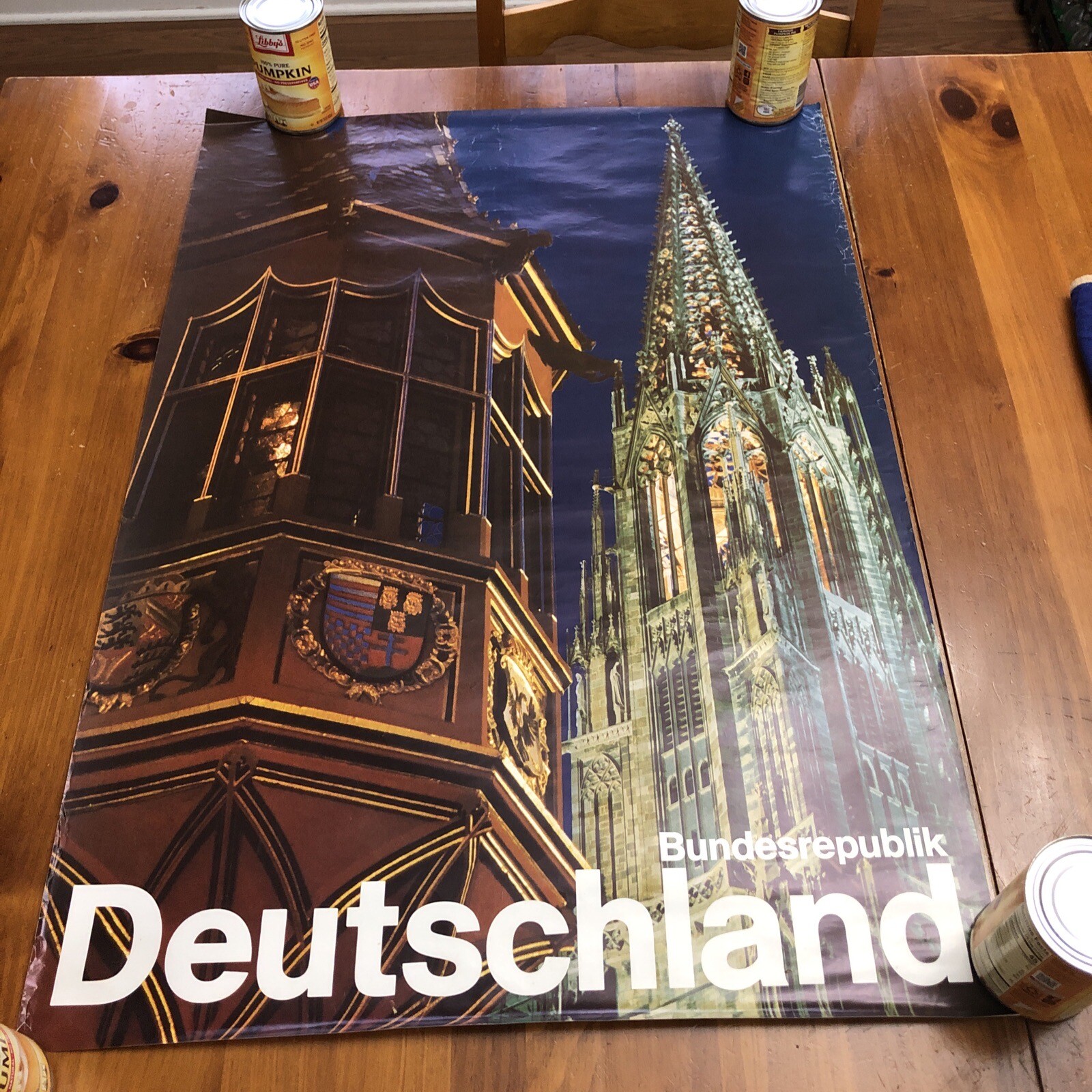 Vintage 1970\'s Deutschland Bundesrepublik Germany TRAVEL poster 23\