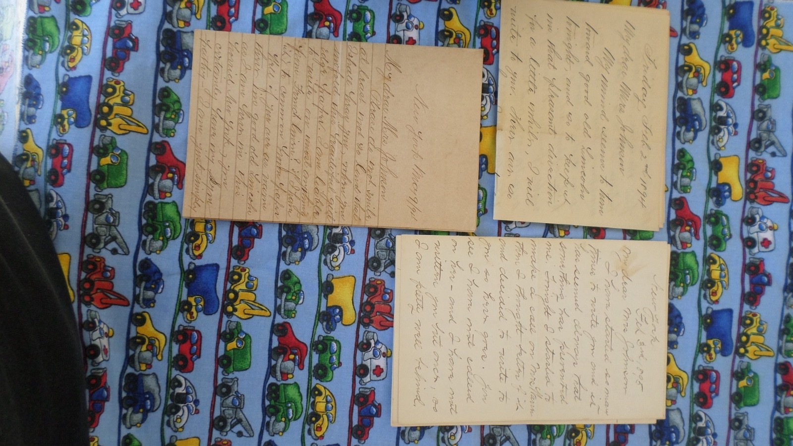 Lot of 3 1894/95  Letters Written to Mrs Johnson Signed Handwritten NYC