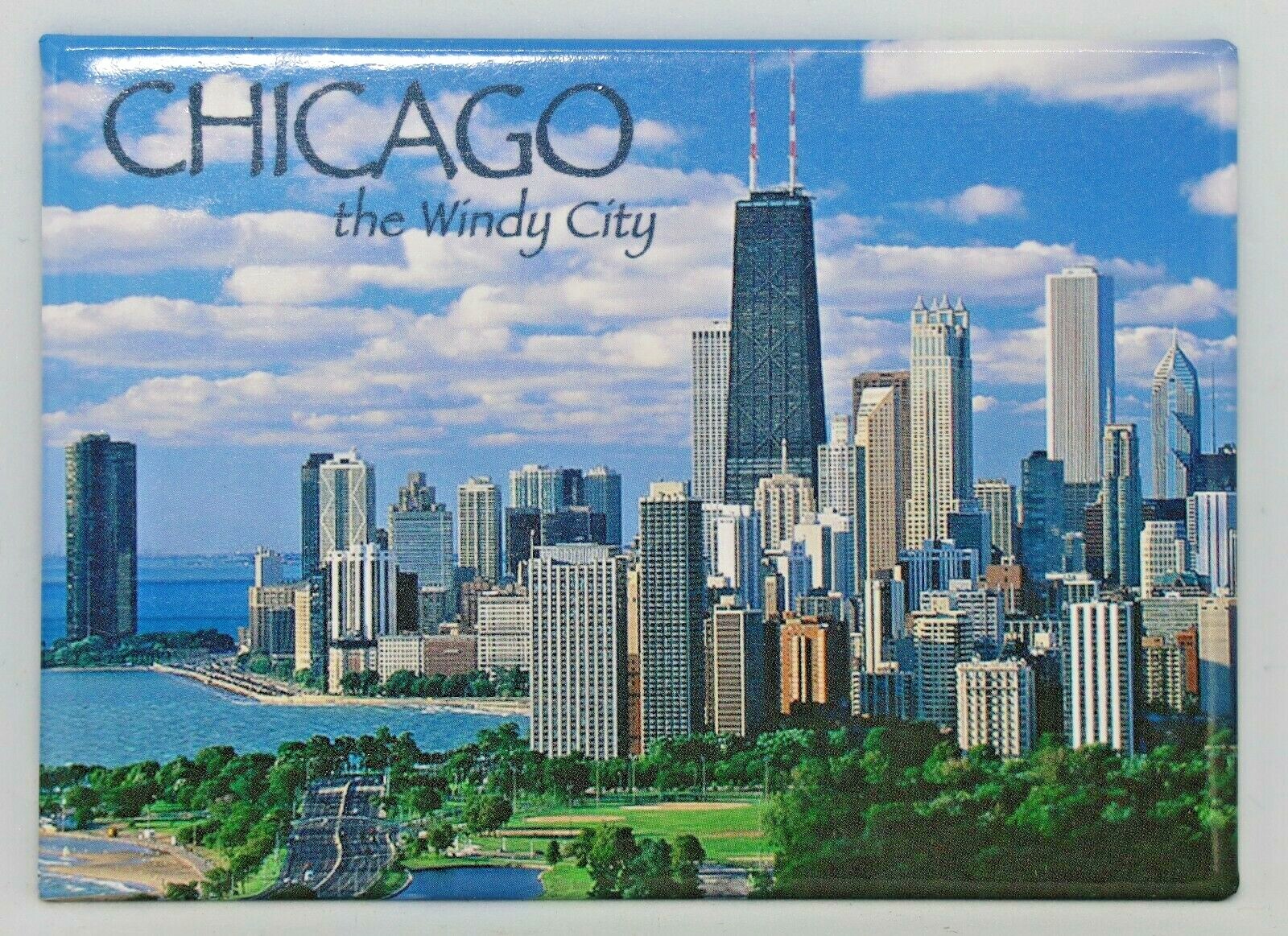 Chicago Illinois Windy City Photo Collage Magnet 2.5\