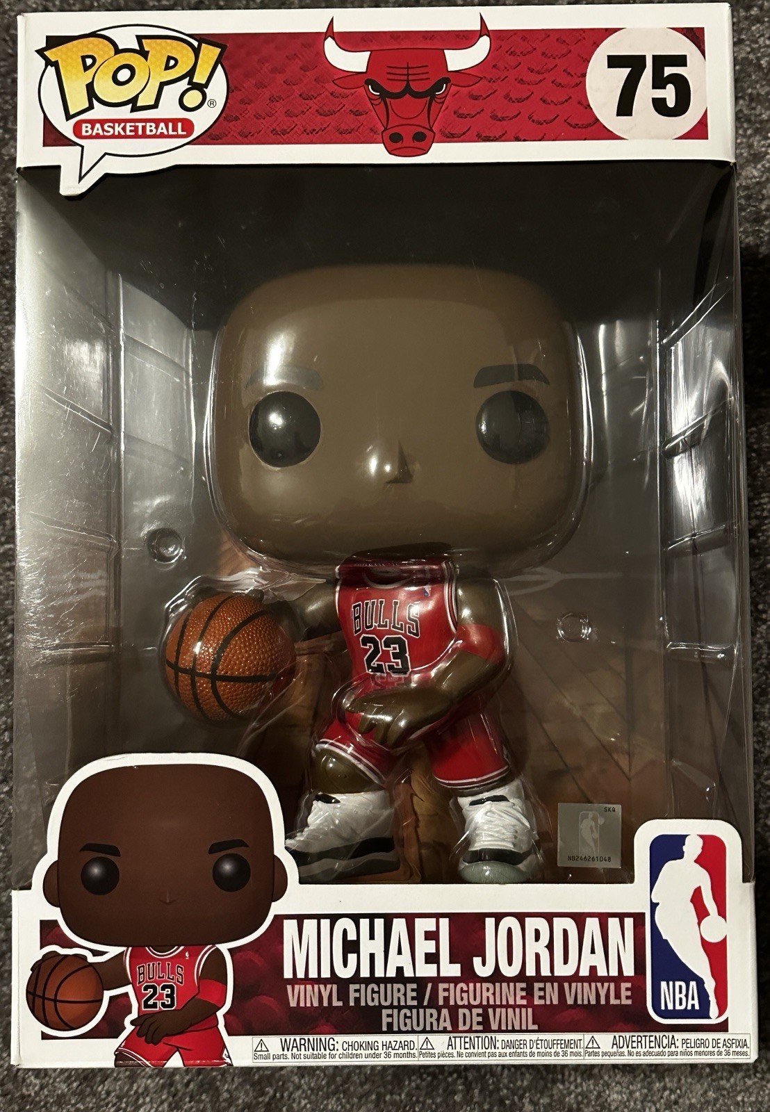 Funko Pop Vinyl Jumbo 10 in: Michael Jordan (Red) (10inch) #75