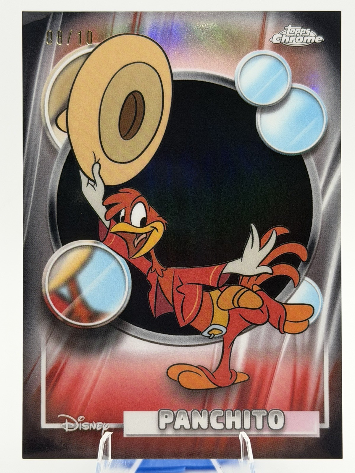 2026 Topps Chrome Disney Panchito Black Refractor 08/10 The Three Caballeros 2026 Topps Chrome Disney Panchito Black Refractor 08/10 The Three Caballeros