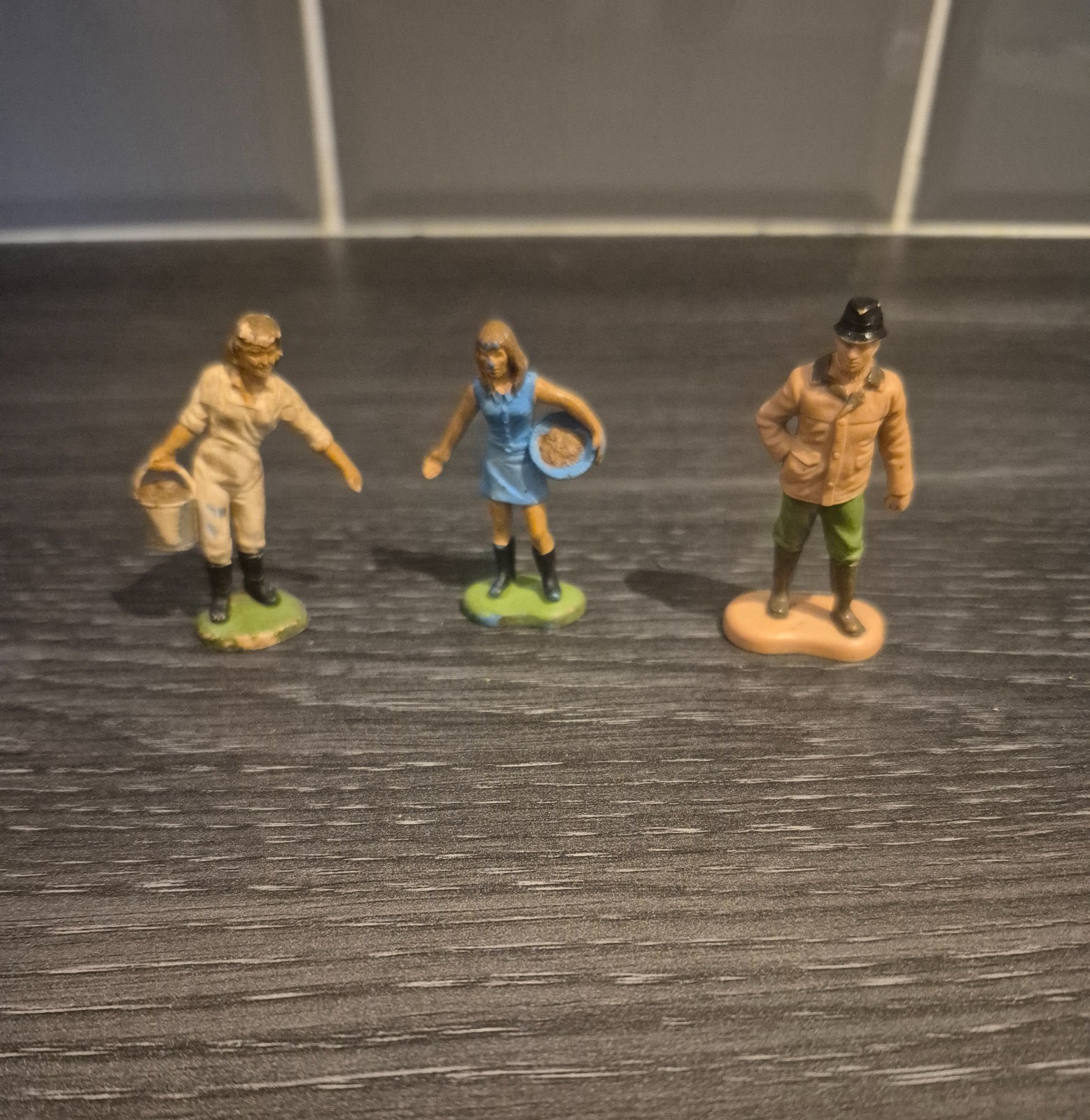 3x Vintage Britains Farm Figures 1970s/80s