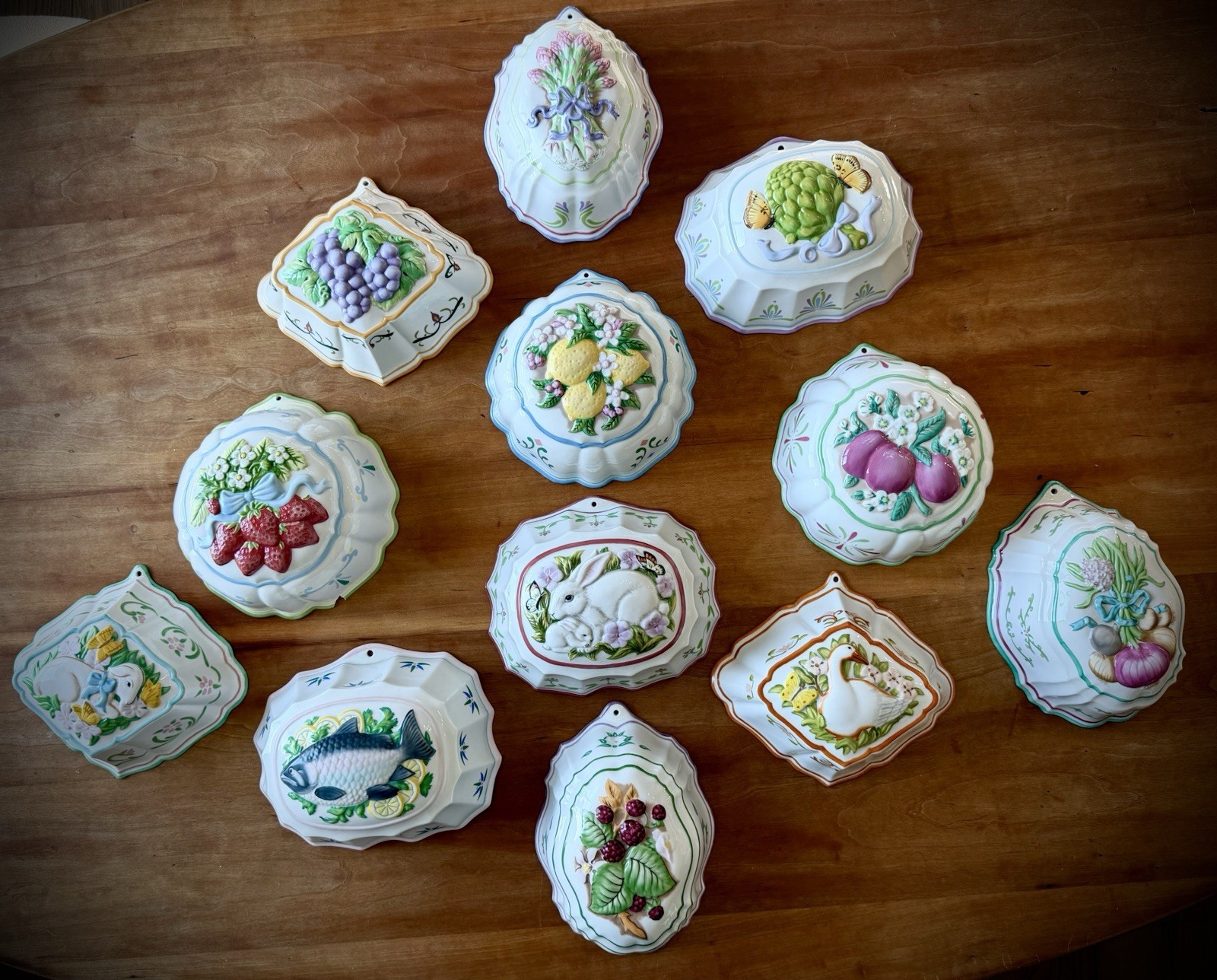 Vintage 1986 Le Cordon Bleu Jello Molds By Franklin Mint Vintage 1986 Le Cordon Bleu Jello Molds By Franklin Mint