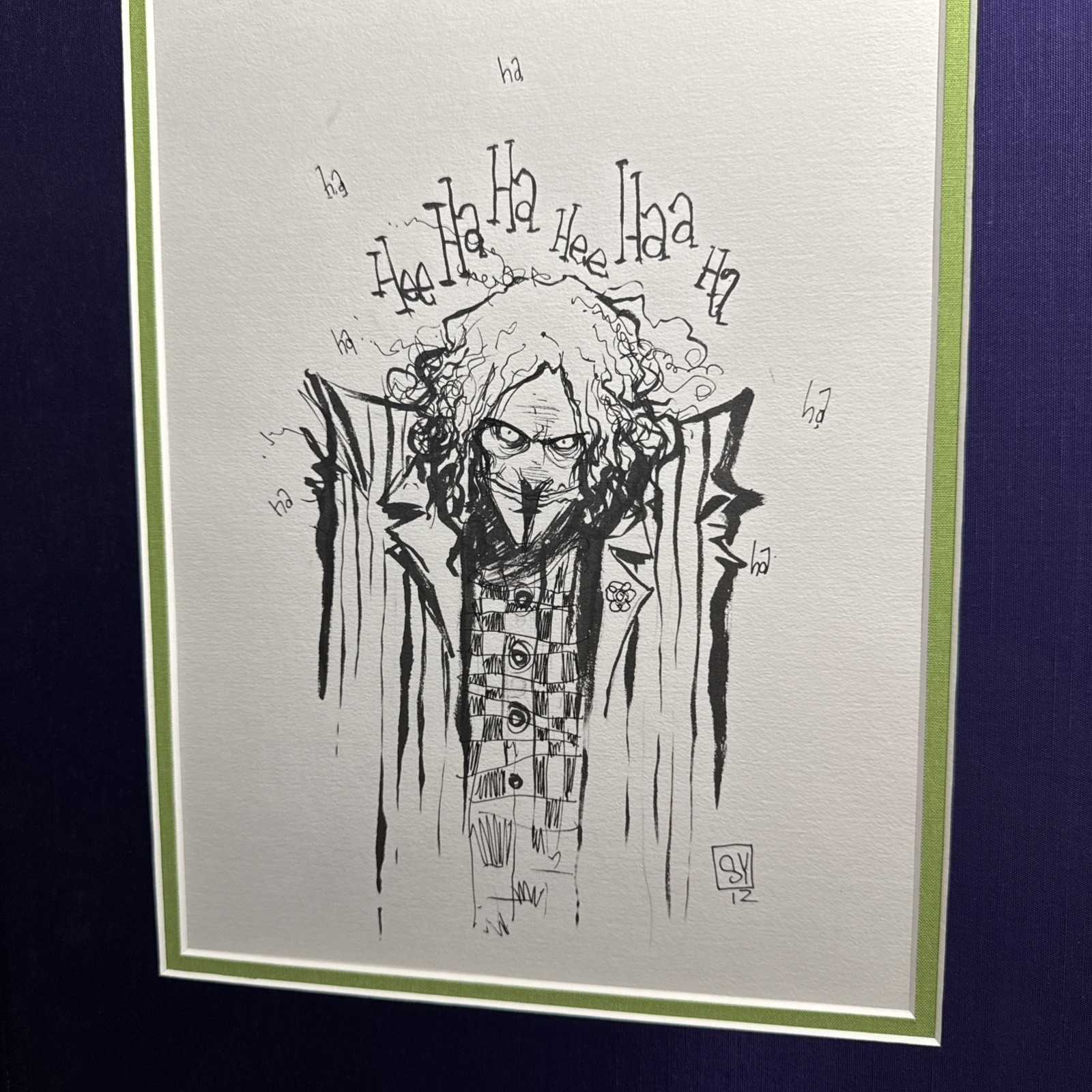 Skottie Young “Joker” Sketch 2012 Original art Professionally Framed 16”x19” Skottie Young “Joker” Sketch 2012 Original art Professionally Framed 16”x19”