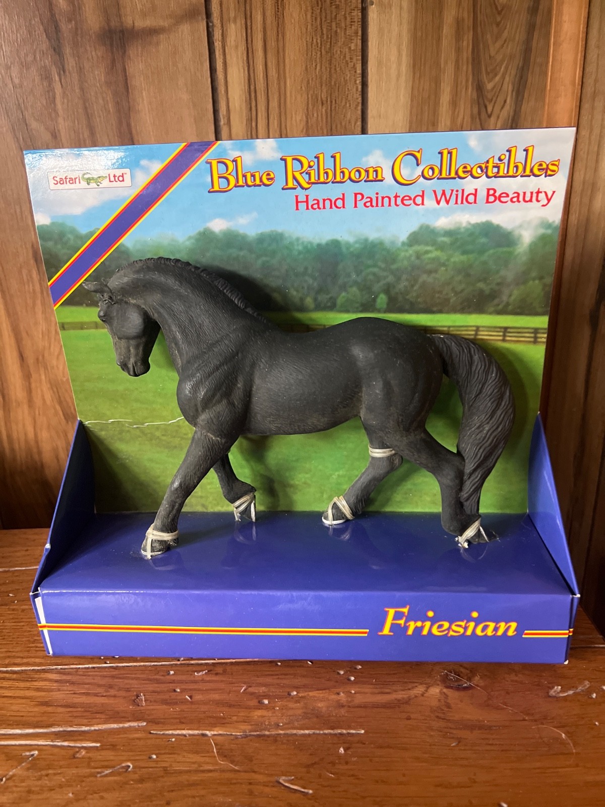 Vtg Safai Ltd Blue Ribbon Collectibles, Friesian, Retired. New in box