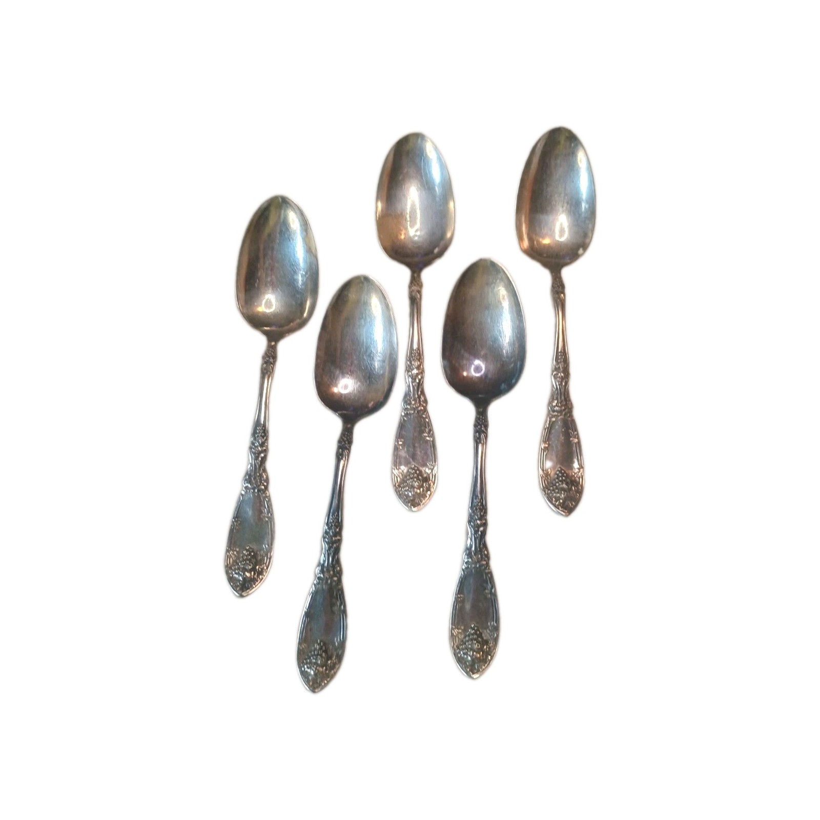 5 1881 Rogers Table Spoons Silverplate LaVigne Pattern  7-3/4\