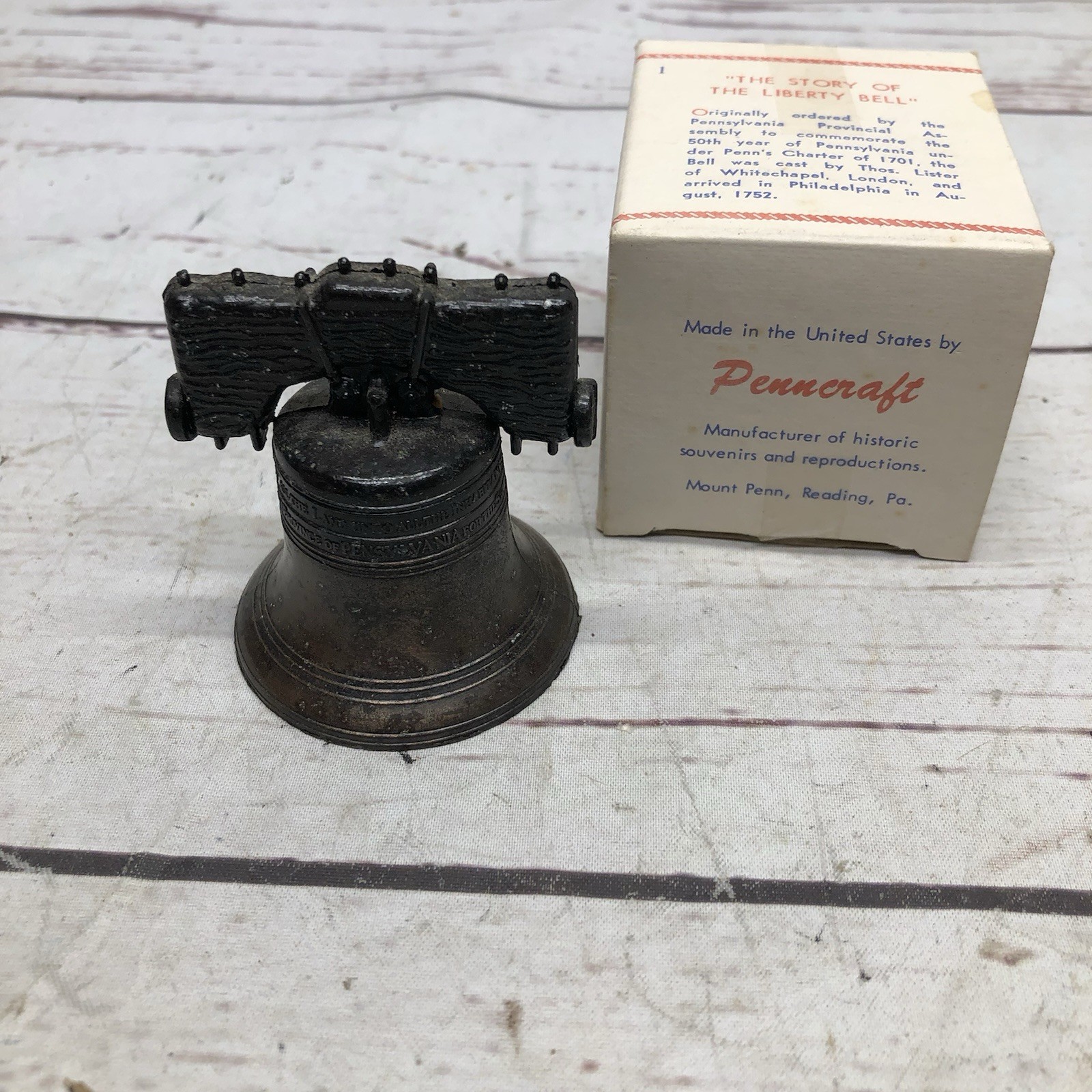 Penncraft Miniature Liberty Bell #610 in Original Box