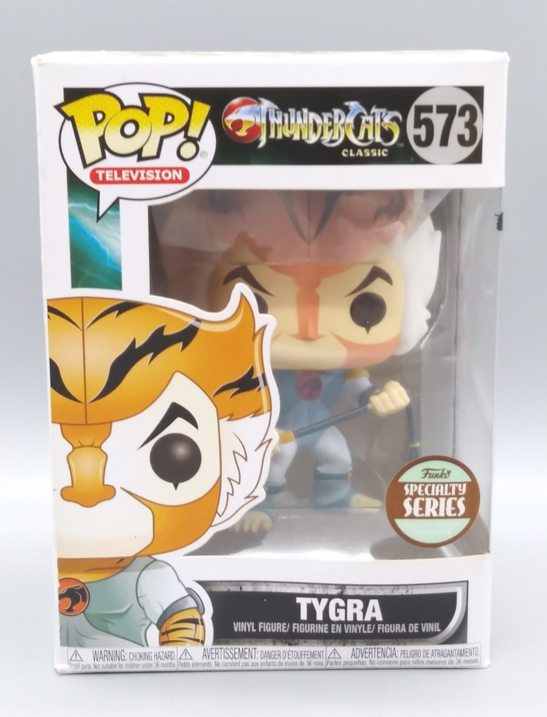FUNKO POP TELEVISION THUNDERCATS CLASSIC TYGRA #573 SPECIALTY SERIES EXCLUSIVE