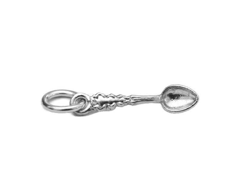 Fancy Spoon Charm Pendant .925 Sterling Silver