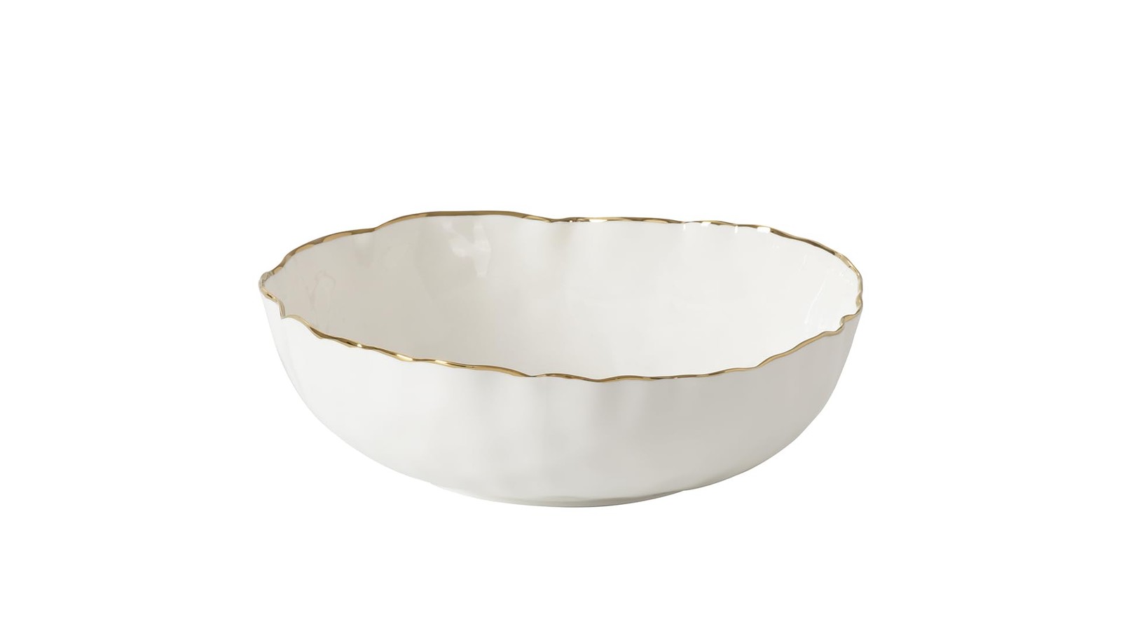 Pampa Bay Large Bowl, Portofino, Kitchen, Gift, Gold trim, 12'D x 4 inches; Pampa Bay Large Bowl, Portofino, Kitchen, Gift, Gold trim, 12'D x 4 inches;