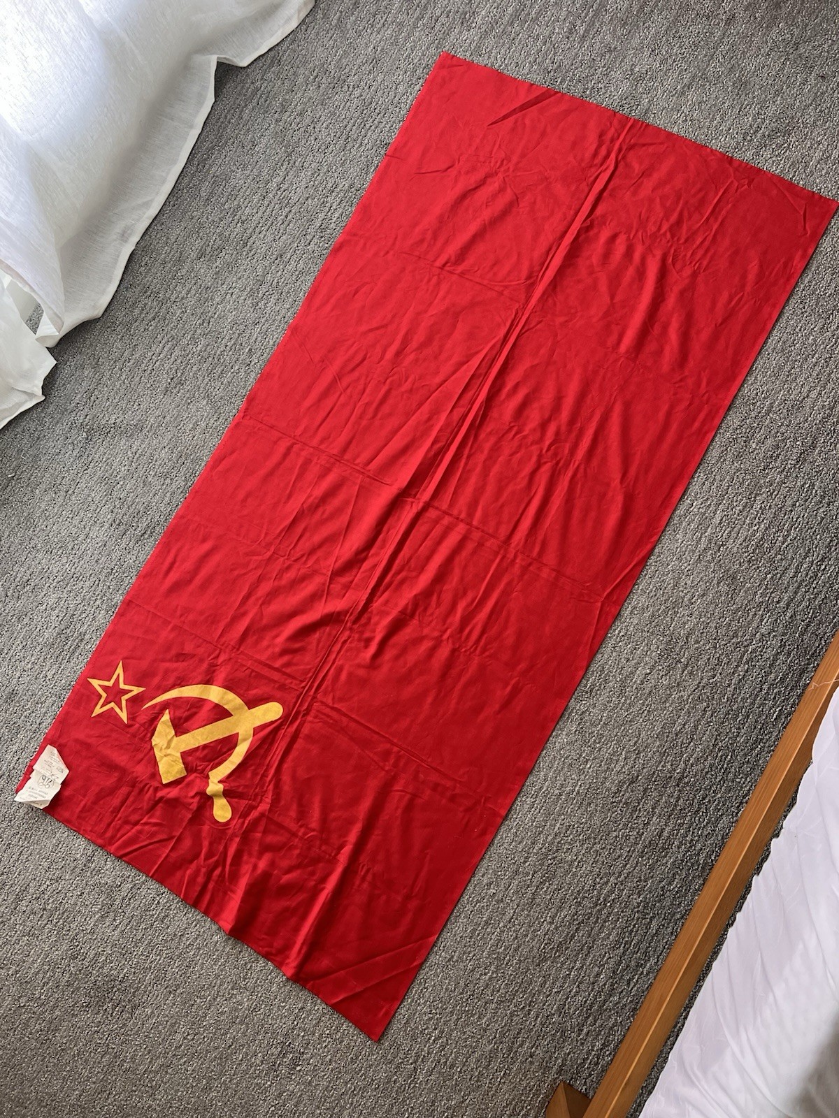 1990 Soviet Union USSR FLAG. CCCP Original Vintage Soviet Utilitarian Deadstock