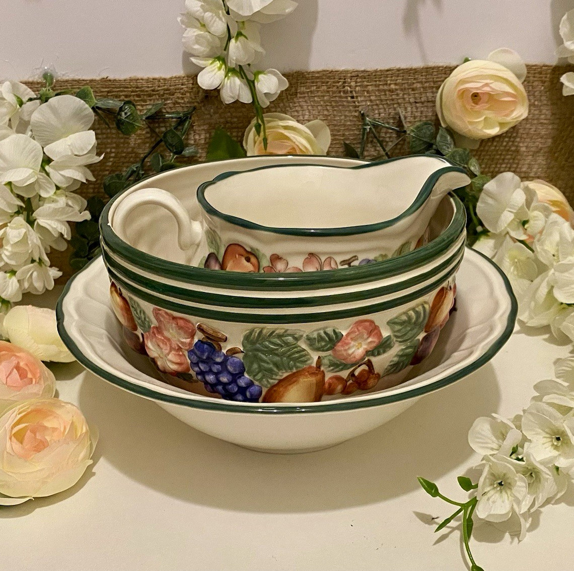Vintage Epoch Market Day Ceramic Set
