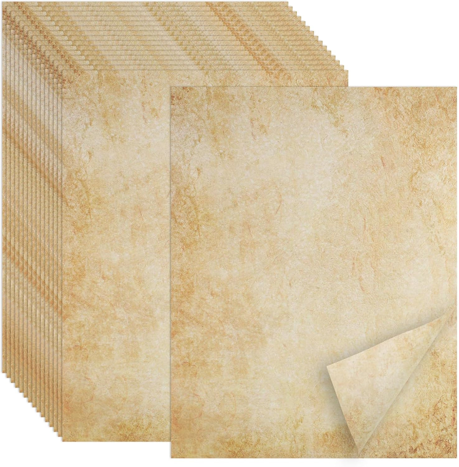 Joyberg 70PCS Vintage Paper 8.5 X 11 in Parchment Paper for Writing Letter Writi