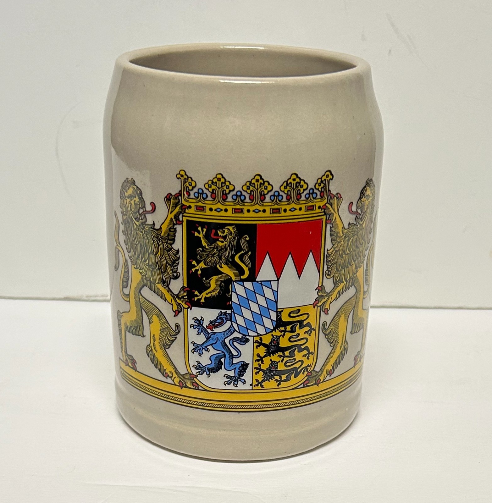 Bavaria Germany Coat of Arms Beer Stein - 0.5 Lt. - F. Herb Bavaria Germany Coat of Arms Beer Stein - 0.5 Lt. - F. Herb