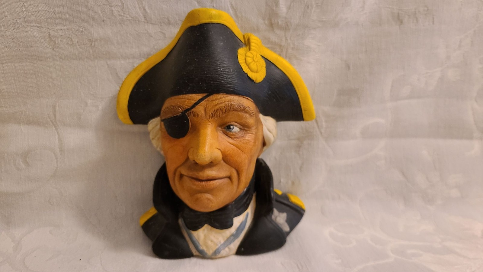 Vintage Bossons Chalkware Head British Admiral Lord Horatio Nelson Wall Plaque Vintage Bossons Chalkware Head British Admiral Lord Horatio Nelson Wall Plaque