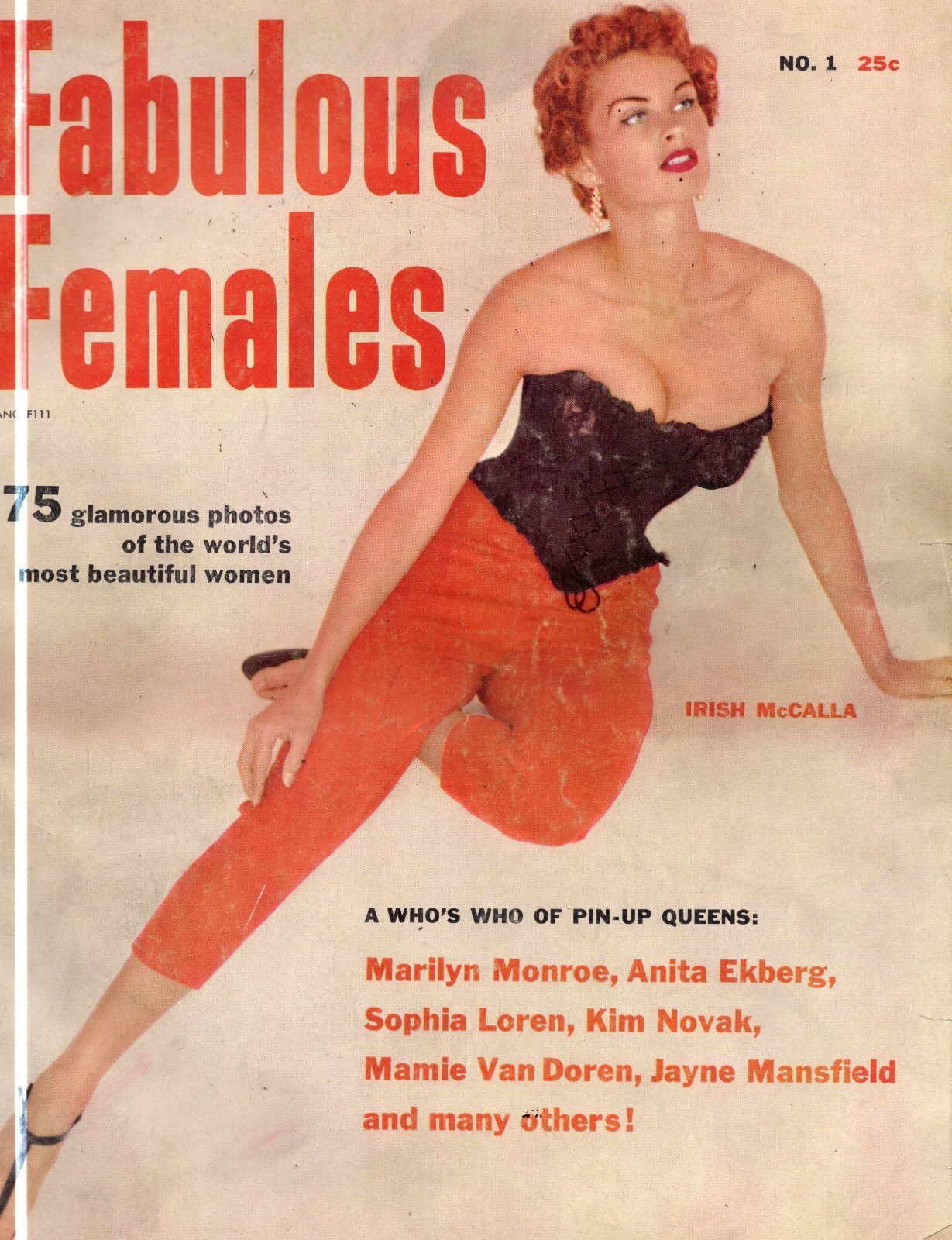 Fabulous Females Men\'s Interest Magazine #1 Literary Ent 1965 Grade VG- 3.5