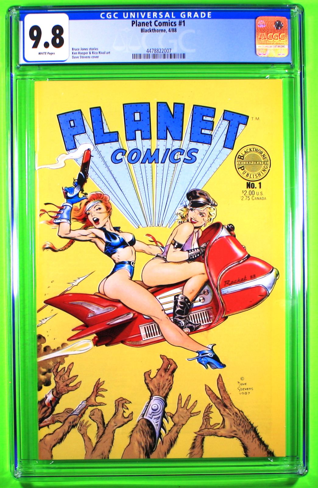 Planet Comics #1 Dave Stevens CGC 9.8 White Pages Blackthorne April 1988