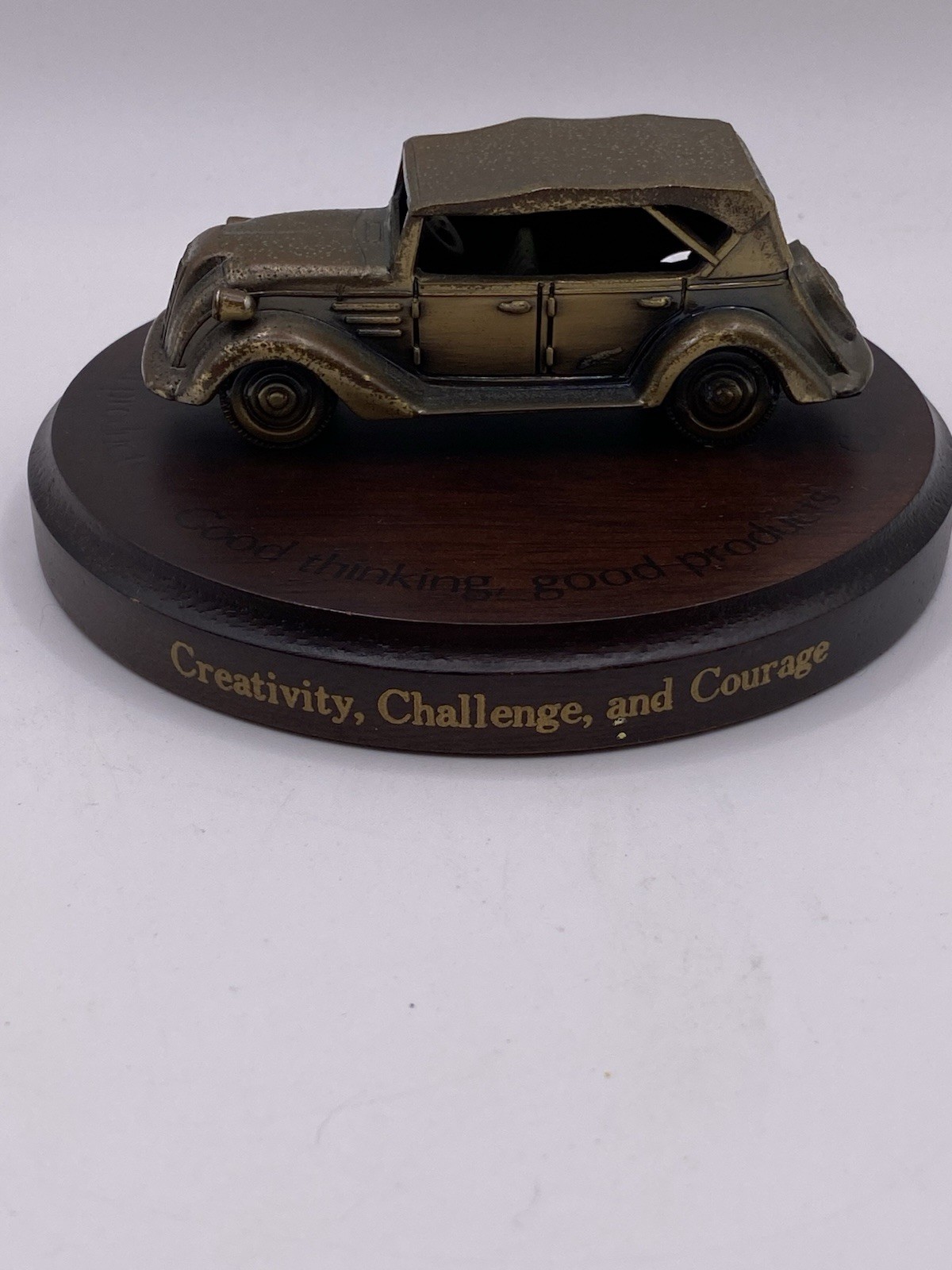 Toyota ~ 1936 AB Phaeton Miniature Diecast Promotional Souvenir with wood base Toyota ~ 1936 AB Phaeton Miniature Diecast Promotional Souvenir with wood base