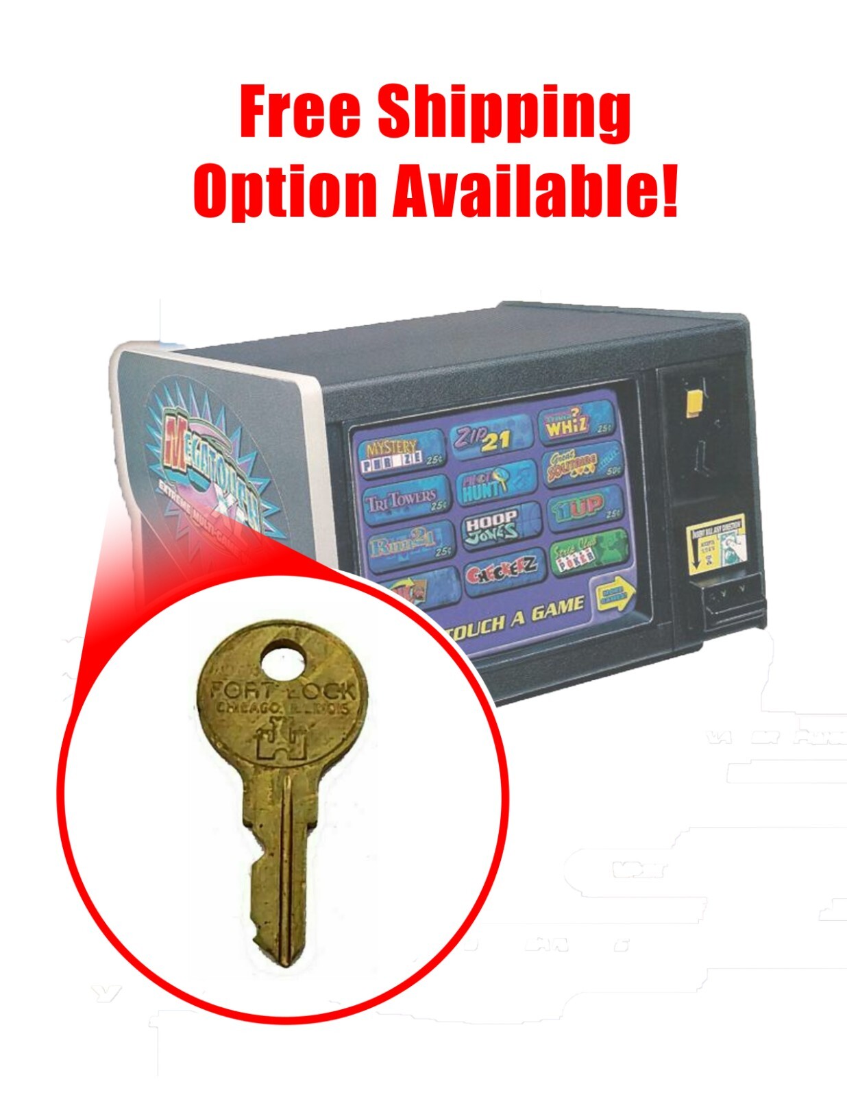 Megatouch L564 Key Merit XL Maxx Force Ion Evo Touchscreen Game 