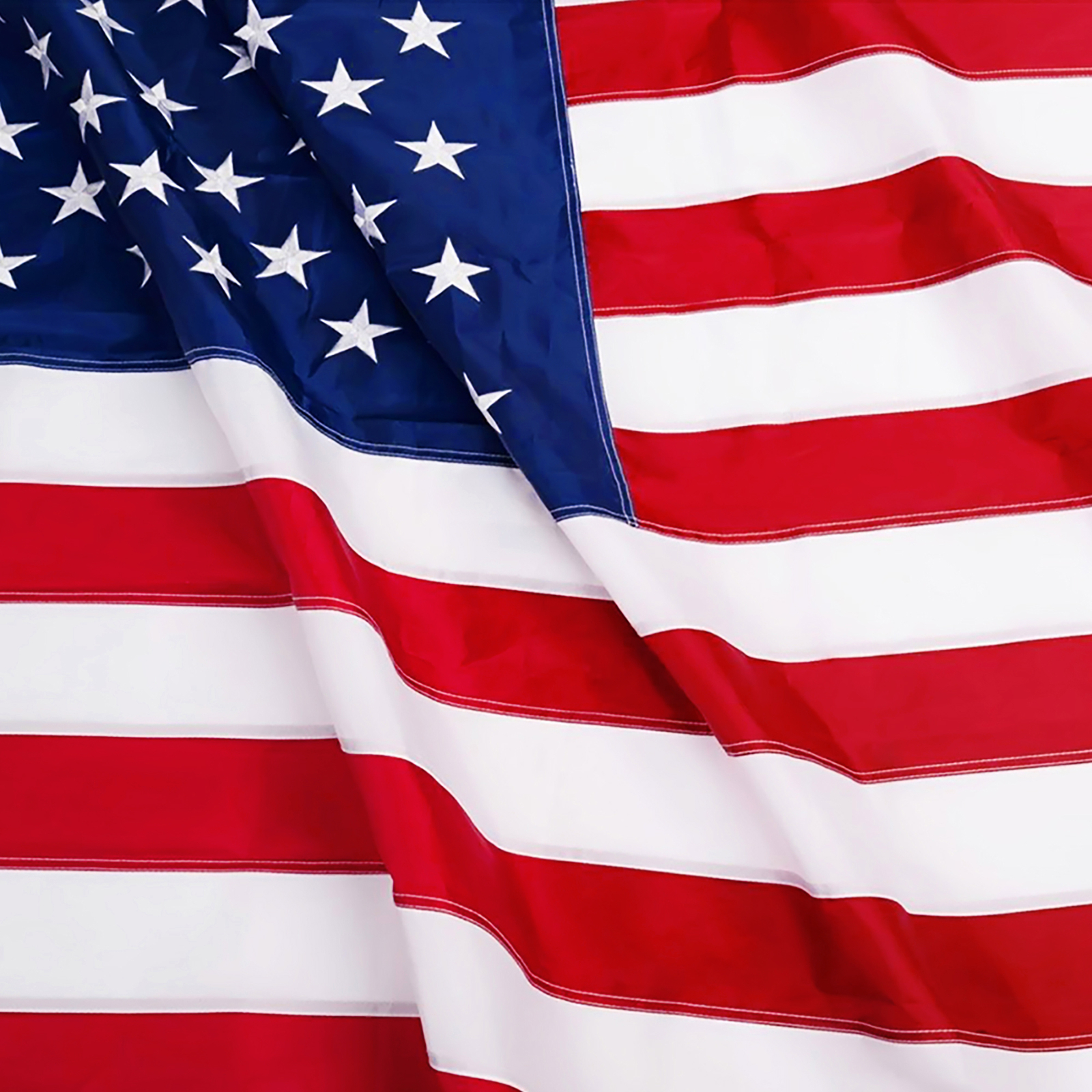 Anley EverStrong 5x8ft American Flag Embroidered Sewn Stripes USA Flag Polyester