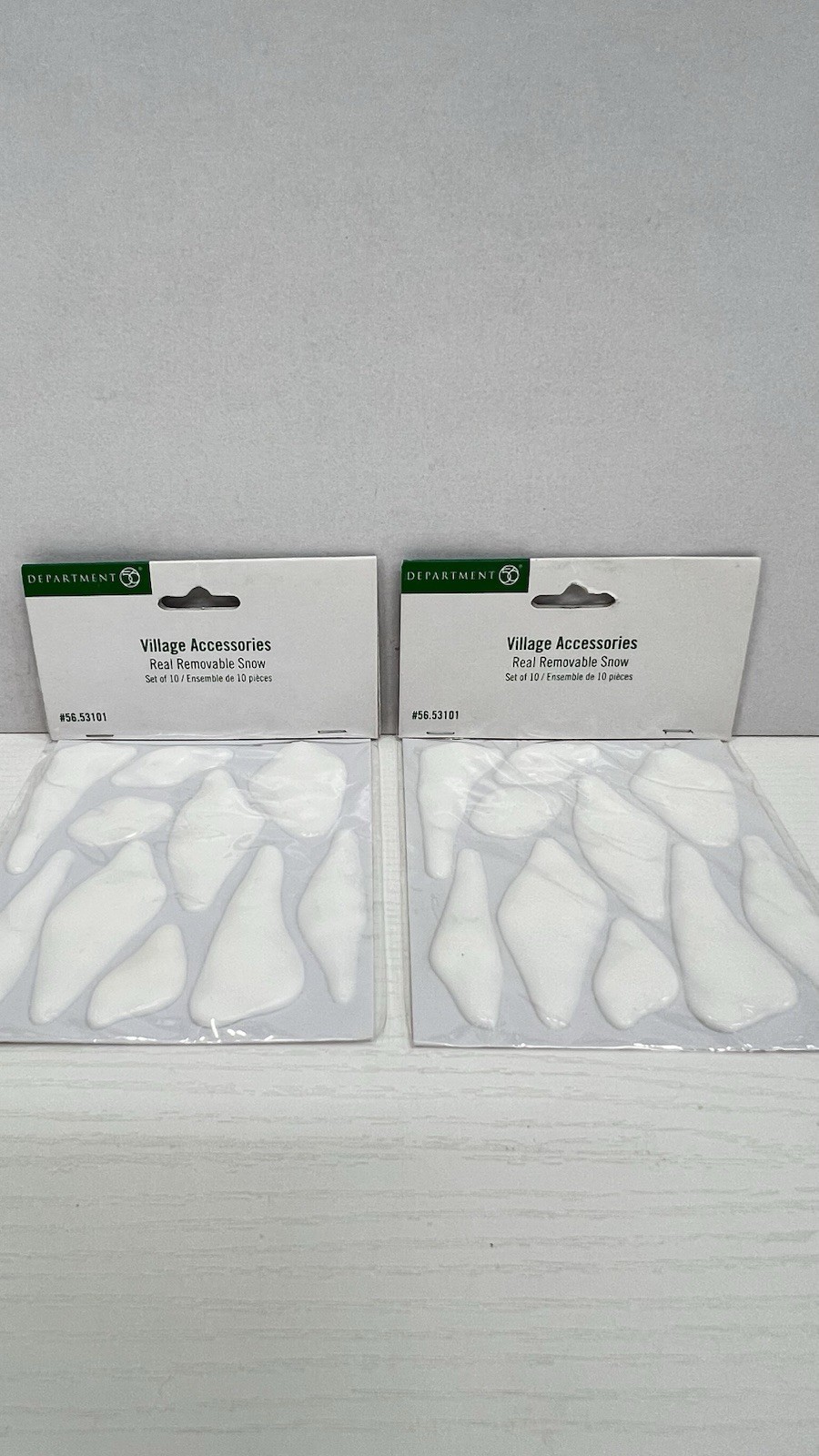 Dept. 56 Real Removable Snow Set of 10 Retired 2003 Heritage 53101 New Lot Of 2 Dept. 56 Real Removable Snow Set of 10 Retired 2003 Heritage 53101 New Lot Of 2