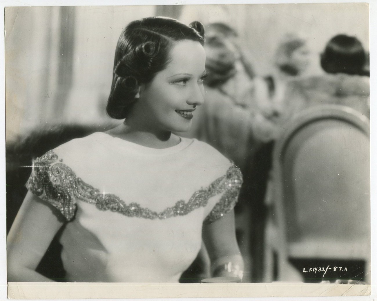 Merle Oberon Elegant Art Deco Glamour Photo 1930\'s Vitage Photograph J233