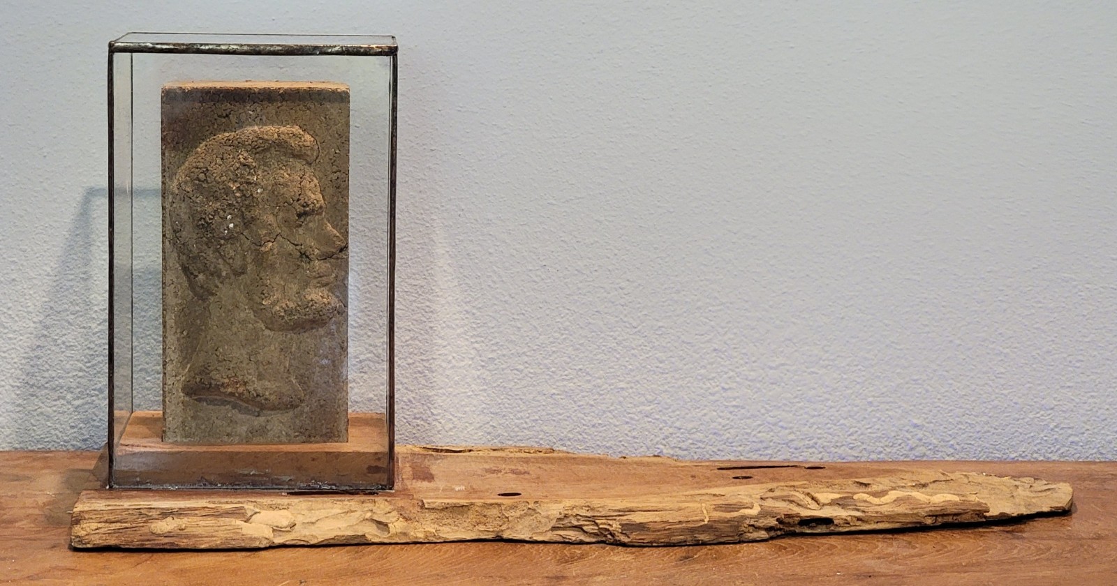 Antique c1905 LINCOLN BRICK Equality Illinois ❦ Right Facing Portrait w/Display Antique c1905 LINCOLN BRICK Equality Illinois ❦ Right Facing Portrait w/Display