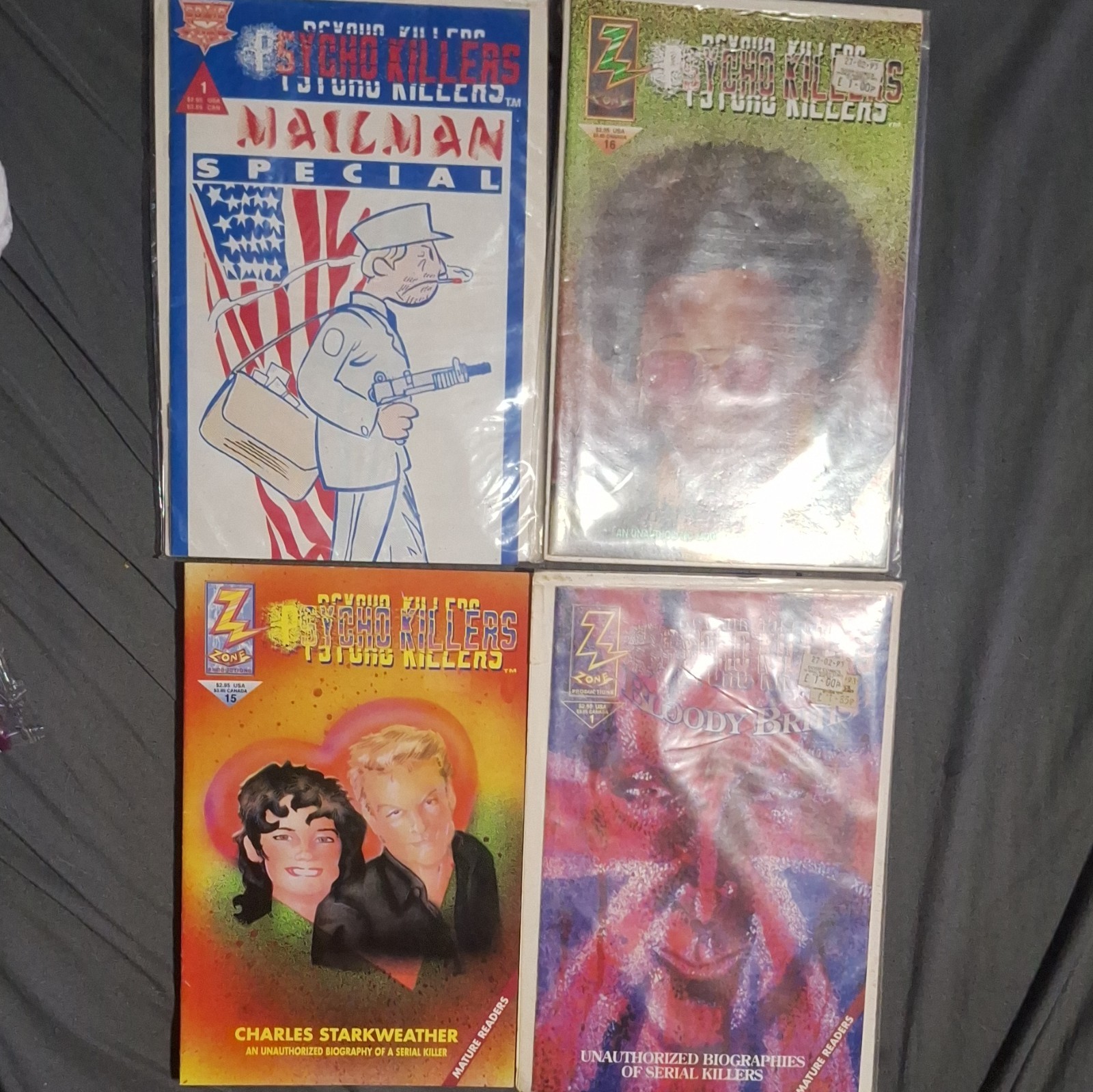 Psycho Killers Comic Lot 16, 17, #1, #1