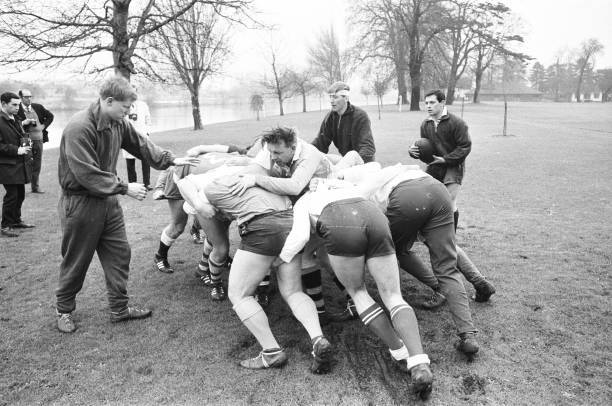 England Rugby Union team training 21st February 1969 Old Photo 5