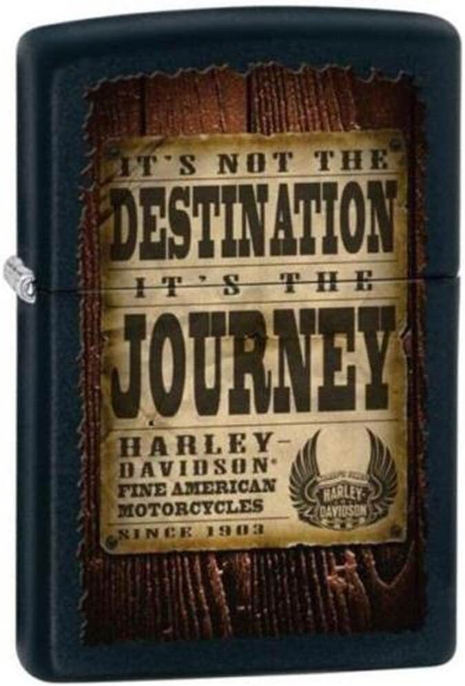 Zippo H-D It\'s The Journey Black Matte 28351