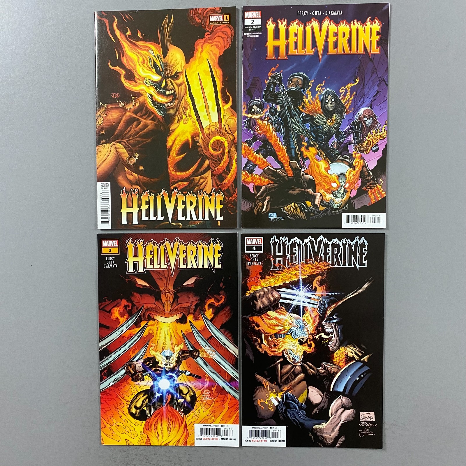 HELLVERINE 1-4 1 2 3 4 COMPLETE SERIES (2024, MARVEL COMICS)