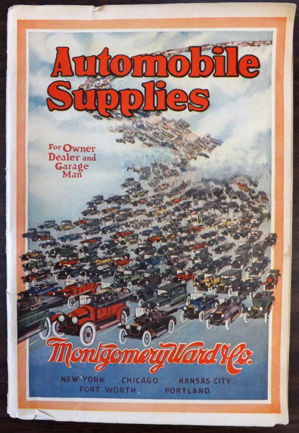 VTG. 1916 MONTGOMERY WARD AUTOMOBILE SUPPLIES CATALOG RIVERSIDE TIRE AUTO RACING