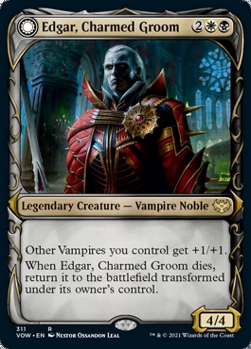 SHOWCASE Edgar, Charmed Groom / Markov\'s Coffin ~ Crimson Vow [ NM ] [ MTG ]