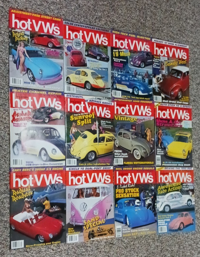 1992 DUNE BUGGIES & HOT VW'S MAGAZINES 12 ISSUES VOLUME 25, 