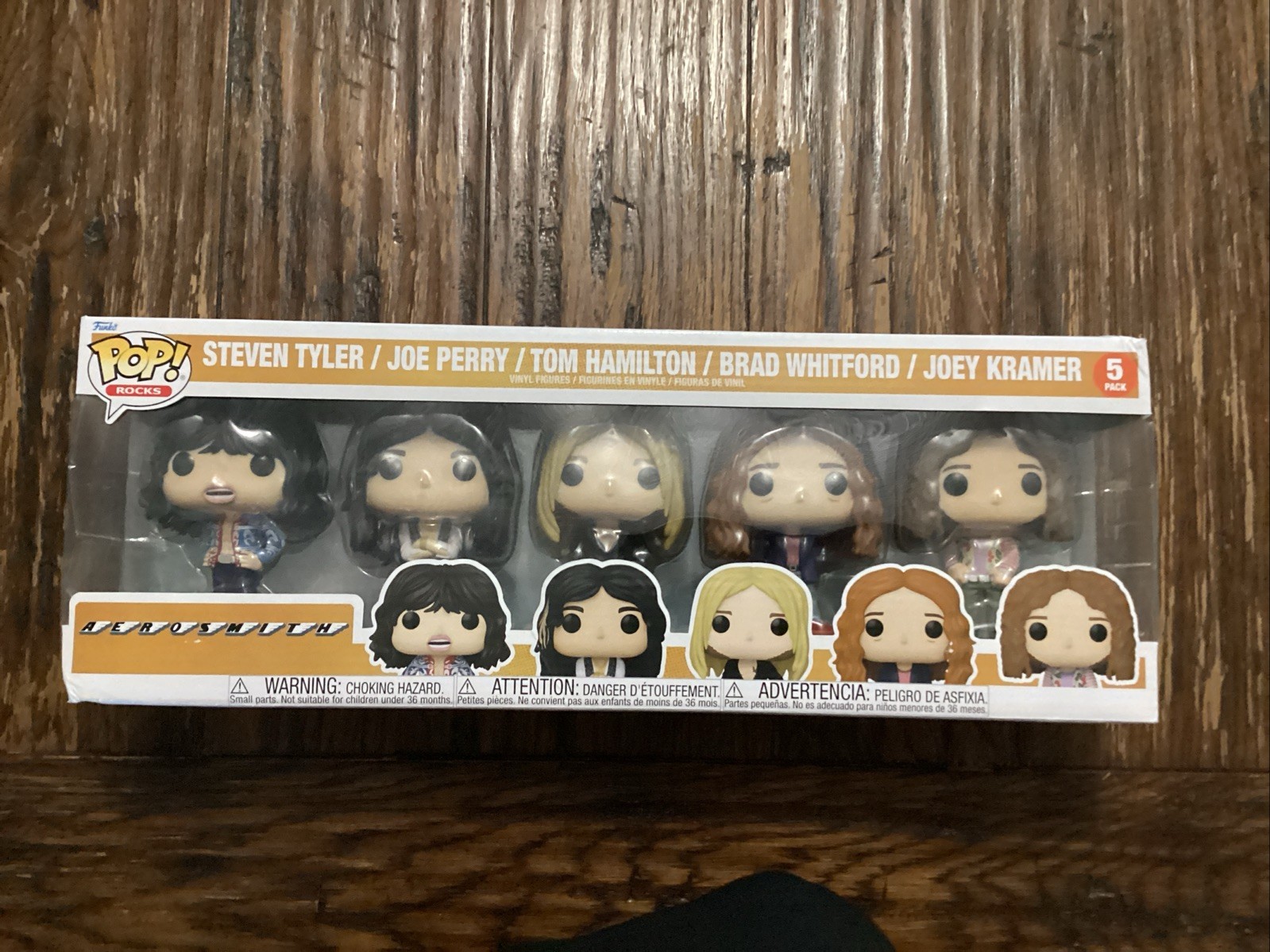 Funko Pop Rocks Aerosmith Figures 5-Pack Steven Tyler Joe Perry NEW