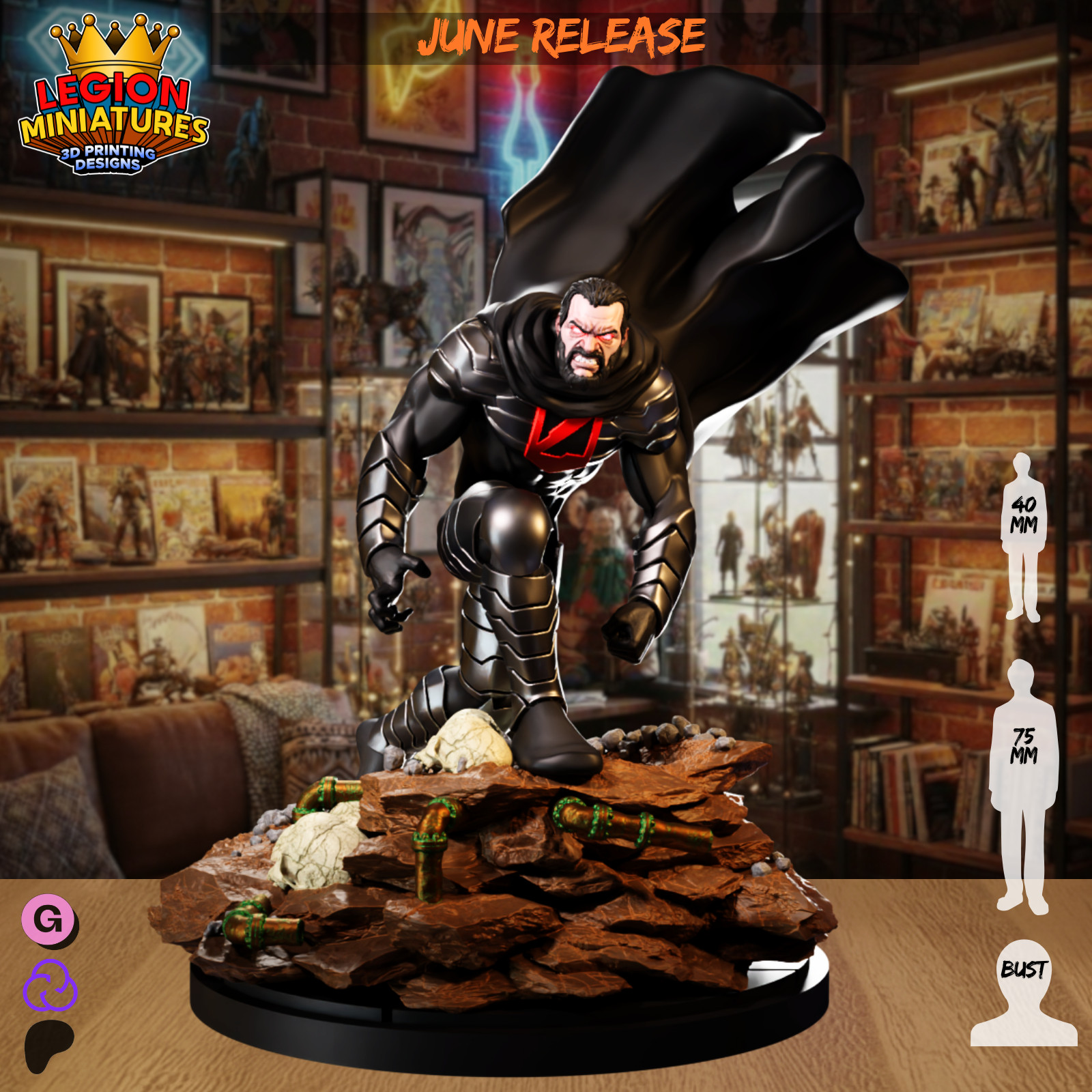 Zod legion min Resin Sculpture Statue Model Kit DC Unpainted/Unassembled
