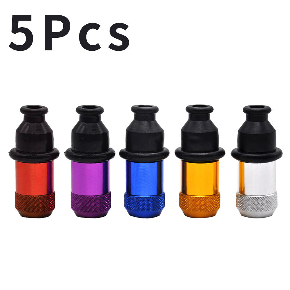 5Pcs Sneak a Toke Metal Bullet Smoking Pipes Tobacco Herb w/ Metal Screens