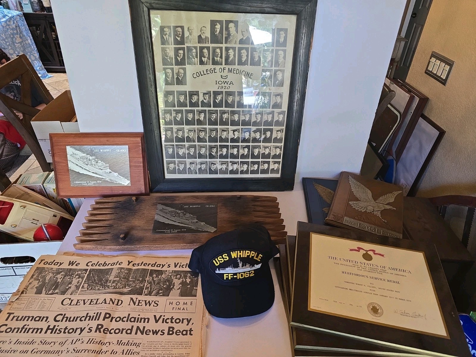 US Navy Family Estate Lot RADM R.M. Gillett Sr CAPT Gillett Jr Vietnam USS Stein