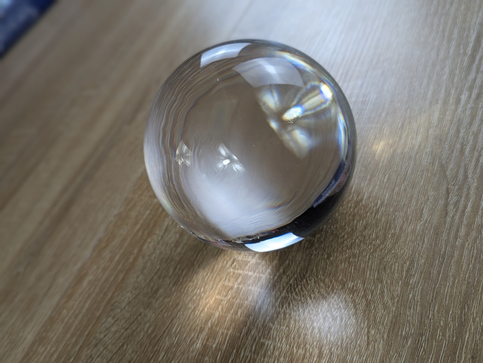 Clear Glass Crystal Ball 100mm Healing Sphere Photography Props Lensball